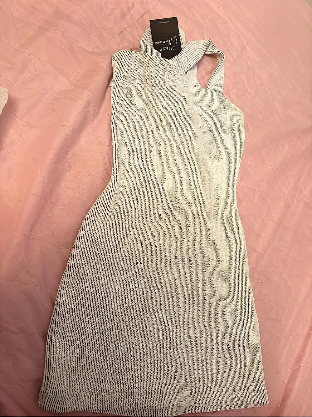 GUESS  Marciano Halter Mini Dress in White Size XS
NWT